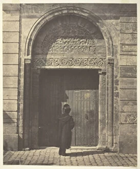 Bisson Brothers Gallery: The Portal of Saint Ursinus at Bourges, rue du Vieux Poirier, 1854, printed 1854