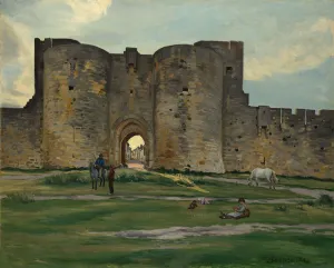 Frederic Prints: Porte de la Reine at Aigues-Mortes, 1867. Creator: Frederic Bazille