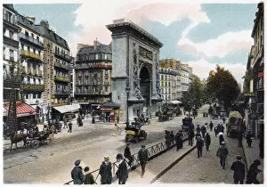 The Porte Saint Denis, Paris, c1900