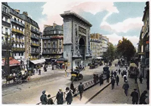 Louis Dieudonn Prints: The Porte Saint Denis, Paris, c1900