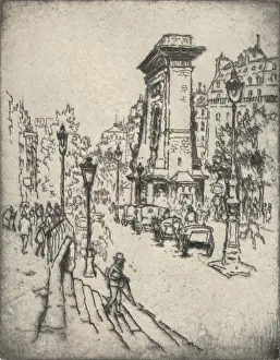 Porte St Denis Prints: The Porte St Denis, 1915. Artist: Lester George Hornby