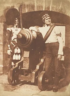 Highlanders Prints: The Porthole / Sergeant and Private of the 42nd Gordon Highlanders, Edinburgh Castle