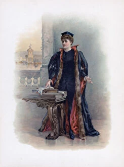 Portia, 1891.Artist: Fanny Bowers
