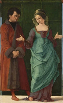 Brutus Gallery: Portia and Brutus. Artist: Ercole de Roberti (ca 1450-1496)