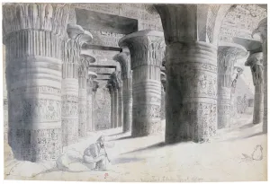 Portico of Esuch, Egypt, 1822. Artist: Wilkinson