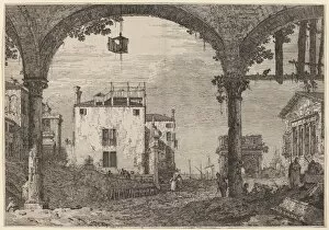The Portico with the Lantern, c. 1735 / 1746. Creator: Canaletto
