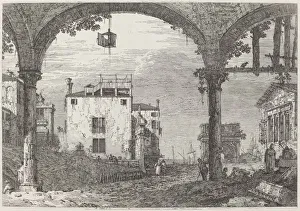 The Portico with the Lantern, c. 1735 / 1746. Creator: Canaletto