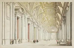 Portico Prints: The Portico of St. Peter's in Rome
