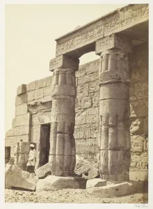 Portico of the Temple of Goorneh, 1858/62. Creator: Francis Frith Portico of the Temple of Goorneh, 1858/62. Creator: Francis Frith