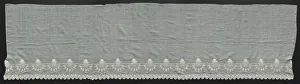 Portion of a Flounce, 1800s. Creator: Unknown