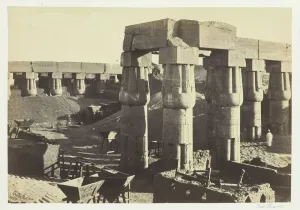 1858 Prints: Portion of the Great Temple (The Government Stores), Luxor, 1857. Creator: Francis Frith