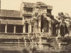 Angkor Wat Gallery: Portique d entree de la Grande Galerie de la Pagode, 1866. Creator: Emile Gsell