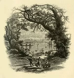 Buggy Gallery: Portland, from Peaks Island, 1874. Creator: John Douglas Woodward