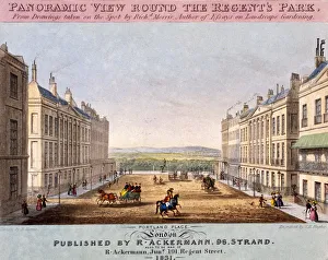 Portland Place Prints: Portland Place, Marylebone, London, 1831. Artist: SH Hughes