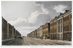 Portland Place Prints: Portland Place, Marylebone, London, c1814