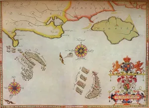 Armada Prints: Portland Bill to Portsmouth: The pursuit of the Spanish Armada by the English Fleet