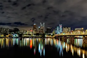 Pacific North West Prints: Portland Skyline. Creator: Joshua Johnston