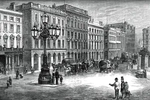 Portland Street, Manchester, c1880.Artist: Butterworth and Heath Portland Street, Manchester, c1880.Artist: Butterworth and Heath
