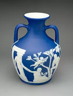 Wedgwood Collection: Portland Vase, Burslem, 1860 / 80. Creator: Wedgwood