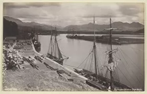 Cargo Gallery: Portmadoc Harbour from Borth, 1860 / 94. Creator: Francis Bedford