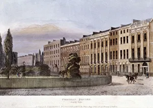 Marylebone Prints: Portman Square, Marylebone, London, 1813