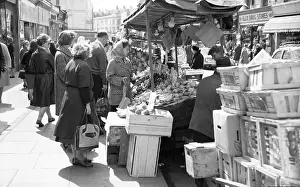 Kensington And Chelsea Prints: Portobello Market, London, c1955. Creator: Arthur Charles Kirby Ware