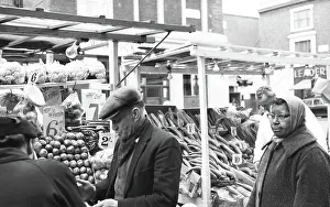 Cart Prints: Portobello Market, London, c1955. Creator: Arthur Charles Kirby Ware