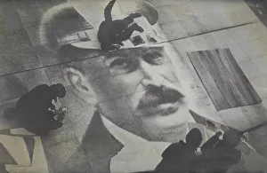 Stalin Prints: Portrait, 1933. Artist: Klutsis, Gustav (1895-1938)