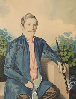 Portrait of A. A. Chizhov, c. 1846. Creator: Hampeln, Carl, von (1794-after 1880)