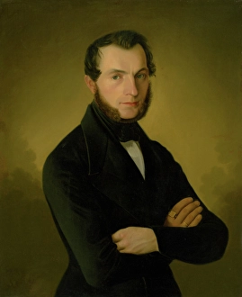 Portrait of A. Jupp, a citizen of Podebrady, 1845. Creator: Jozef Bozetech Klemens