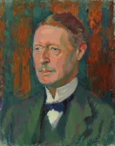 Knut Magnus Enckell Prints: Portrait of A. W. Finch, 1915. Creator: Magnus Enckell