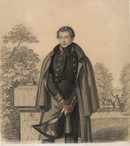 State Tretyakov Gallery Prints: Portrait of A. W. Raevsky, Early 1820s. Creator: Hampeln, Carl, von (1794-after 1880)