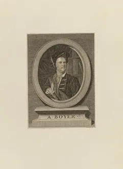 Boyer Prints: Portrait of Abel Boyer (1667-1729), 1783. Creator: Basire, James (1730-1802)