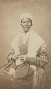 Knitting Prints: Portrait of abolitionist Sojourner Truth