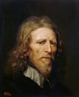 1640 Prints: Portrait of Abraham van der Doort, 1640. Creator: William Dobson