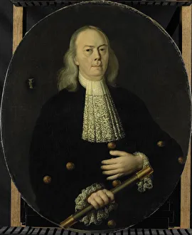 Hand In Coat Prints: Portrait of Abraham van Riebeeck (1653-1713), c.1700. Creator: Unknown