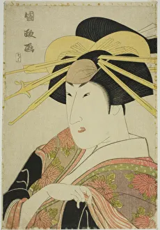 Ichijusai Prints: Portrait of an Actor in Female Dress, n. d. Creator: Utagawa Kunimasa