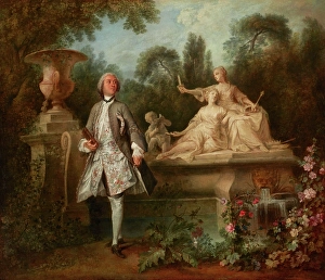 Lancret Nicolas Prints: Portrait of the Actor Grandval