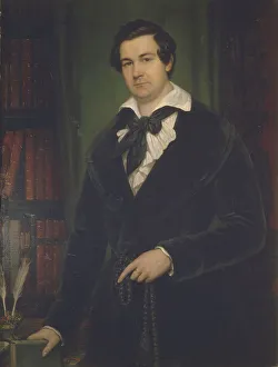 Tropinin Prints: Portrait of the Actor Vasily Andreevich Karatygin (1802-1853)