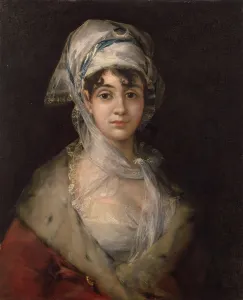 Scarf Prints: Portrait of the Actress Antonia Zarate, 1810. Creator: Francisco Goya
