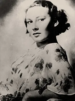 Phototypie Prints: Portrait of the actress Lída Baarová (1914-2000), c1935. Creator: Anonymous