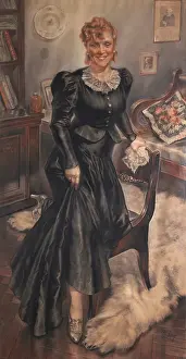 Animal Skin Prints: Portrait of the Actress Olga Androvskaya (1898-1975)