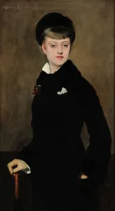 Abbema Prints: Portrait of the actress Renée Delmas (1858-1902)