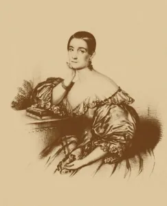 Portrait of the actress and singer Nadezhda Vasilyevna Repina (1809-1867), 1830s