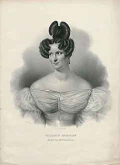 Johann Baptist Prints: Portrait of the actress and singer Wilhelmine Unzelmann-Werner (1802-1871)