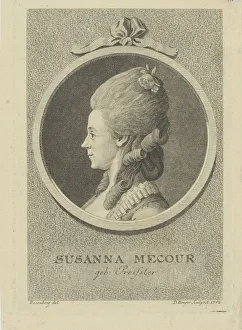 Portrait of the actress Susanna Mecour (1738-1784), 1782. Creator: Berger, Gottfried Daniel