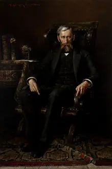 1886 Prints: Portrait of Adam Asnyk, 1886. Creator: Aleksy Strazynski