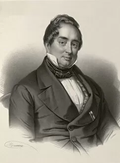 Portrait of Adam Gottlob Oehlenschlager (1779-1850), 1830-1840s