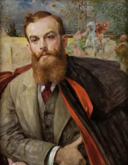 1911 Prints: Portrait of Adam Lada-Cybulski, 1911. Creator: Jacek Malczewski
