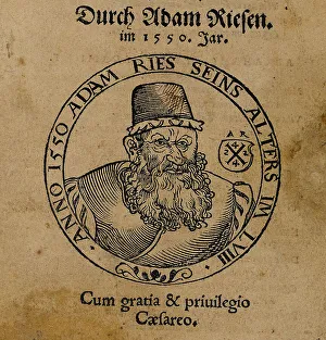 1550 Prints: Portrait of Adam Riese (1492-1559)